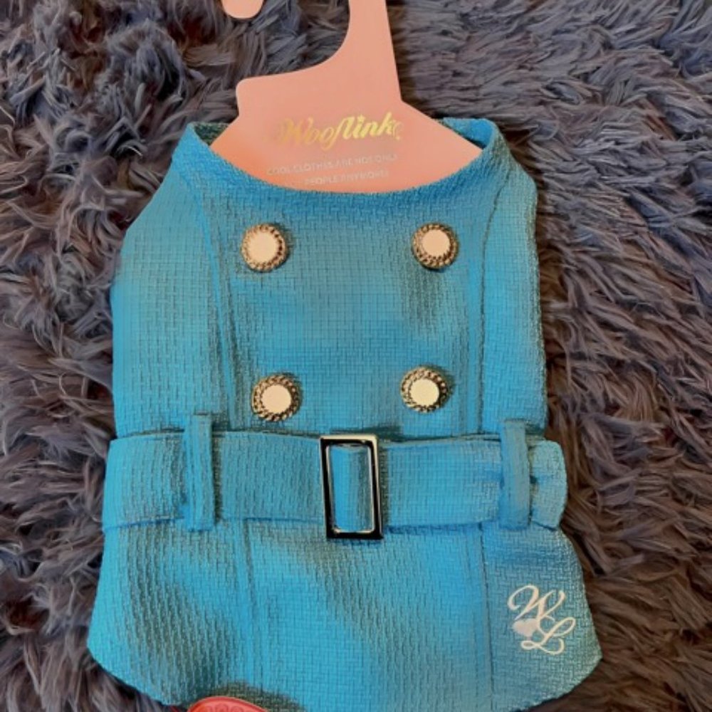So Chic Coat by Wooflink in BLUE SIZE 3